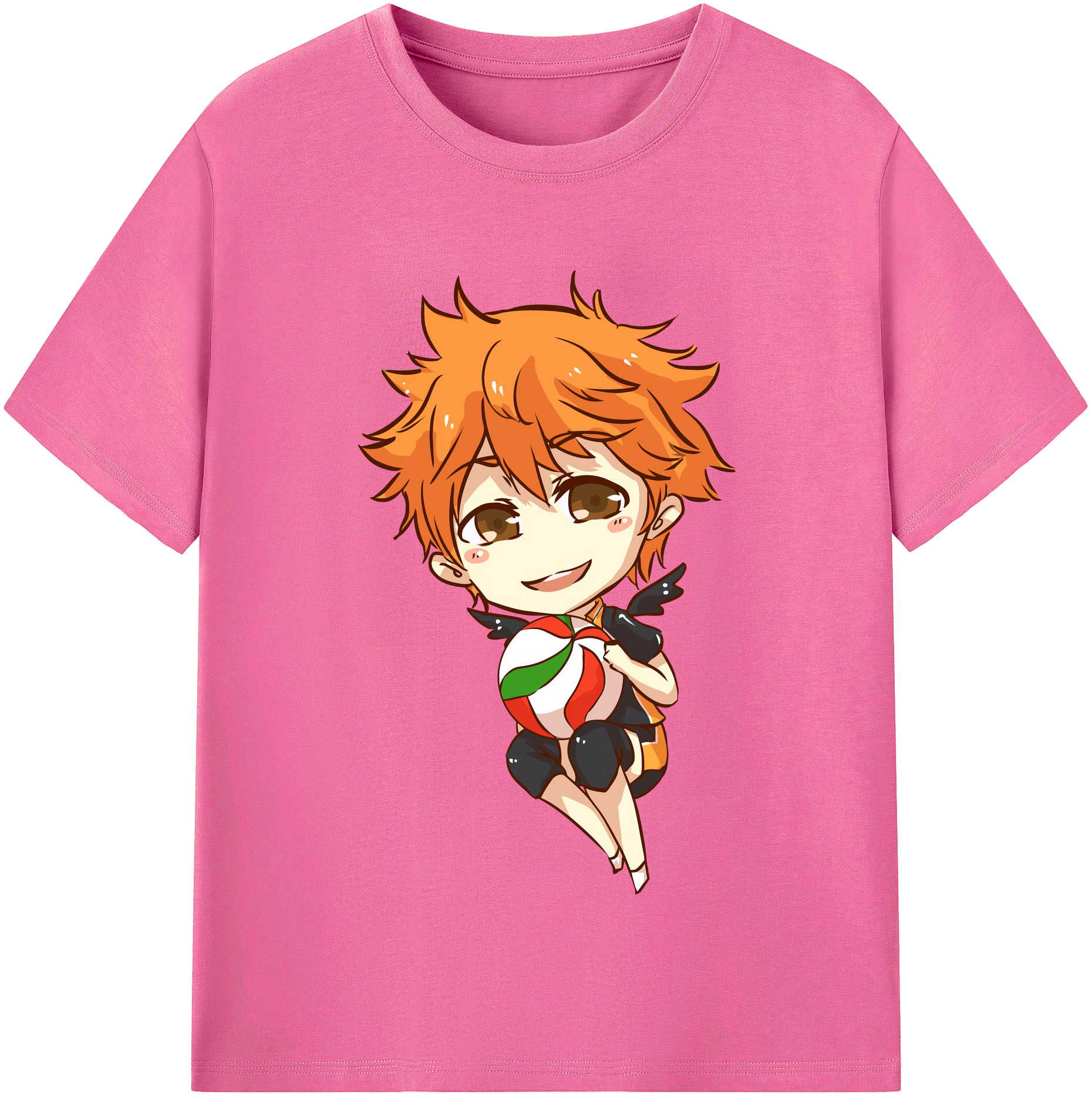 （画像用） ハイキュー!! Haikyu!! レディースカジュアルプリントTシャツ（綿100％）